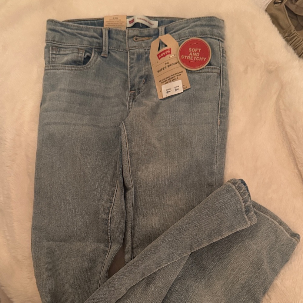 Levi's Kid’s Soft Stretchy Light Blue Skinny Jeans